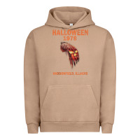 Pigment Burro Halloween 1978 Holiday Spooky Myers Pumpkin Haddonfield Urban Hoodie - minhPixels
