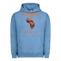 Pigment Pebble Blue Halloween 1978 Holiday Spooky Myers Pumpkin Haddonfield Urban Hoodie - minhPixels