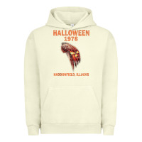Pigment Pistachio Halloween 1978 Holiday Spooky Myers Pumpkin Haddonfield Urban Hoodie - minhPixels