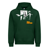 Forest Green Pulp Vintage Urban Hoodie - minhPixels
