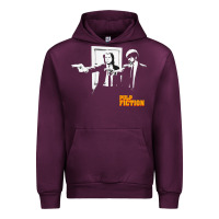 Mauve Wine Pulp Vintage Urban Hoodie - minhPixels