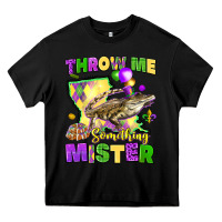 Black throw me something mister louisiana mardi gras Heavy Core Tee - LillyAllenDesigns