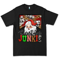 Black Christmas junkie Santa Claus Premium Tee - Jasminsmagicworld