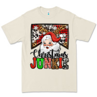 Christmas Junkie Santa Claus Premium Tee | Teevron