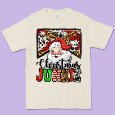 Christmas Junkie Santa Claus Premium Tee Designed By Jasminsmagicworld