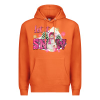 Carrot Let It Snow Pink Christmas Premium Hoodie - FaDigitalArtStudio