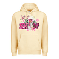 Pina Colada Let It Snow Pink Christmas Premium Hoodie - FaDigitalArtStudio