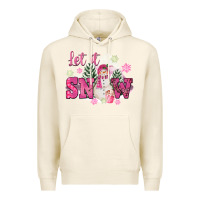 Tofu Let It Snow Pink Christmas Premium Hoodie - FaDigitalArtStudio