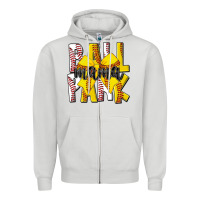 Dove Grey ball park mama Zipper Hoodie - CowhideDigitalArt