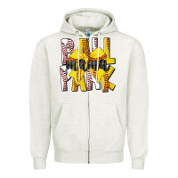 Oatmeal Heather ball park mama Zipper Hoodie - CowhideDigitalArt