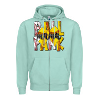 Seafoam ball park mama Zipper Hoodie - CowhideDigitalArt