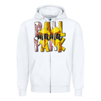 White ball park mama Zipper Hoodie - CowhideDigitalArt