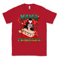 Red Mama Chingona Skull Classic Tee - texasbilliewilder