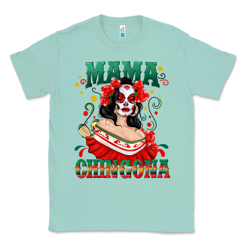 Mama Chingona Skull Classic Tee by texasbilliewilder | Teevron