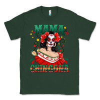 Sports Green Mama Chingona Skull Classic Tee - texasbilliewilder