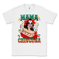 White Mama Chingona Skull Classic Tee - texasbilliewilder