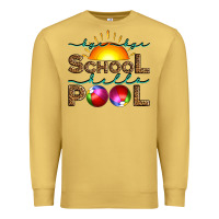 Antique Gold bye bye school hello pool Premium Sweatshirt - Artiststas