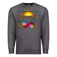 Charcoal Heather bye bye school hello pool Premium Sweatshirt - Artiststas