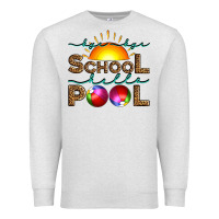 Oatmeal Heather bye bye school hello pool Premium Sweatshirt - Artiststas