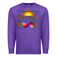 Purple bye bye school hello pool Premium Sweatshirt - Artiststas
