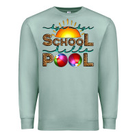 Seafoam bye bye school hello pool Premium Sweatshirt - Artiststas