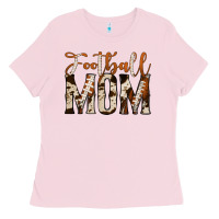 Bubblegum Pink football mom Ladies Tee - Jasminsmagicworld