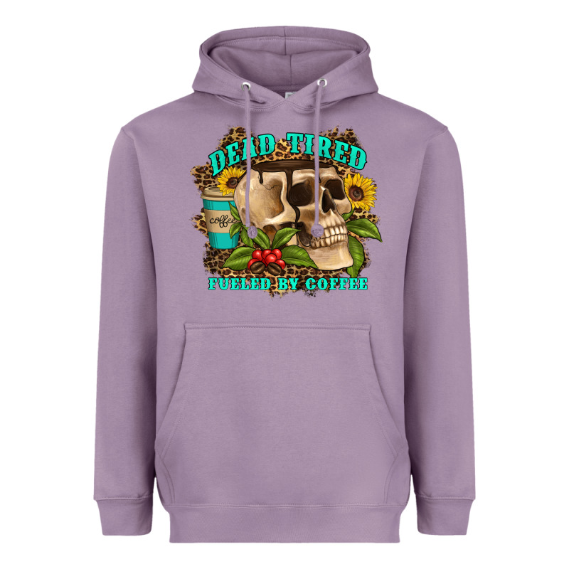 Dead Tired Fueled By Coffee Heavyweight Hoodie by Artiststas | Teevron