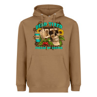Toasted Coconut dead tired fueled by coffee Heavyweight Hoodie - Artiststas