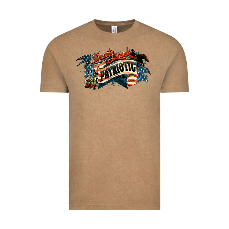 I'm Not Drunk I'm Patriotic Vintage Tee by HowdyJamesFarm | Teevron