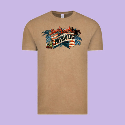 I'm Not Drunk I'm Patriotic Vintage Tee Designed By Howdyjamesfarm