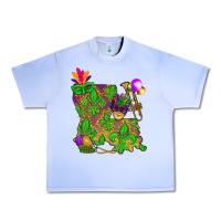 Grape Ice Louisiana Map Mardi Gras Urban Heavy Tee - HowdyJamesFarm
