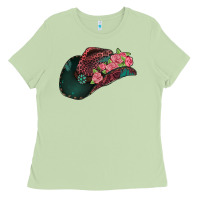 Matcha leopard flowers cowboy hat Ladies Tee - Jasminsmagicworld