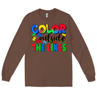 Chestnut Color outside the lines Long Sleeve Tee - CowGirlArtShop