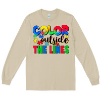 Mushroom Color outside the lines Long Sleeve Tee - CowGirlArtShop
