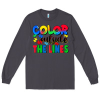 Smoke Color outside the lines Long Sleeve Tee - CowGirlArtShop
