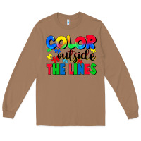 Toasted Coconut Color outside the lines Long Sleeve Tee - CowGirlArtShop