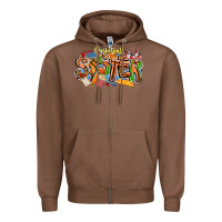 Chestnut basketball sister Zipper Hoodie - CowhideDigitalArt