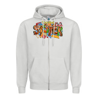 Dove Grey basketball sister Zipper Hoodie - CowhideDigitalArt