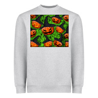 Heather Grey halloween pumpkin mouse pad Heavyweight Sweatshirt - BundleAndBundleShop