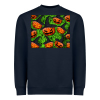 Navy halloween pumpkin mouse pad Heavyweight Sweatshirt - BundleAndBundleShop