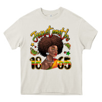 Cream juneteenth 1865 black woman Heavy Core Tee - LillyAllenDesigns
