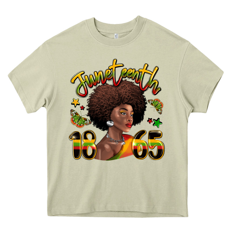 Juneteenth 1865 Black Woman Heavy Core Tee by LillyAllenDesigns | Teevron