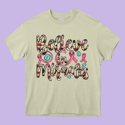 Believe In Miracles Heavy Core Tee Designed By Jahusdesignshop