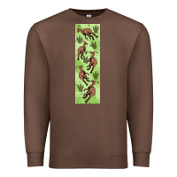 Chestnut dinosaur parasaurolophus pen wrap Premium Sweatshirt - Artiststas