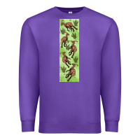 Purple dinosaur parasaurolophus pen wrap Premium Sweatshirt - Artiststas