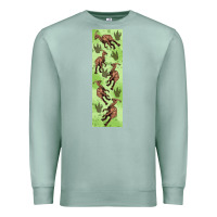 Seafoam dinosaur parasaurolophus pen wrap Premium Sweatshirt - Artiststas