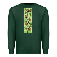 Sports Green dinosaur parasaurolophus pen wrap Premium Sweatshirt - Artiststas