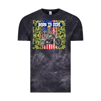 Cloud Black born to ride Vintage Tee - TumblerDesignByShophia