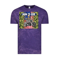 Cloud Purple born to ride Vintage Tee - TumblerDesignByShophia
