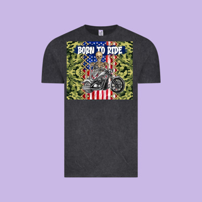 Born To Ride Vintage Tee Designed By Tumblerdesignbyshophia